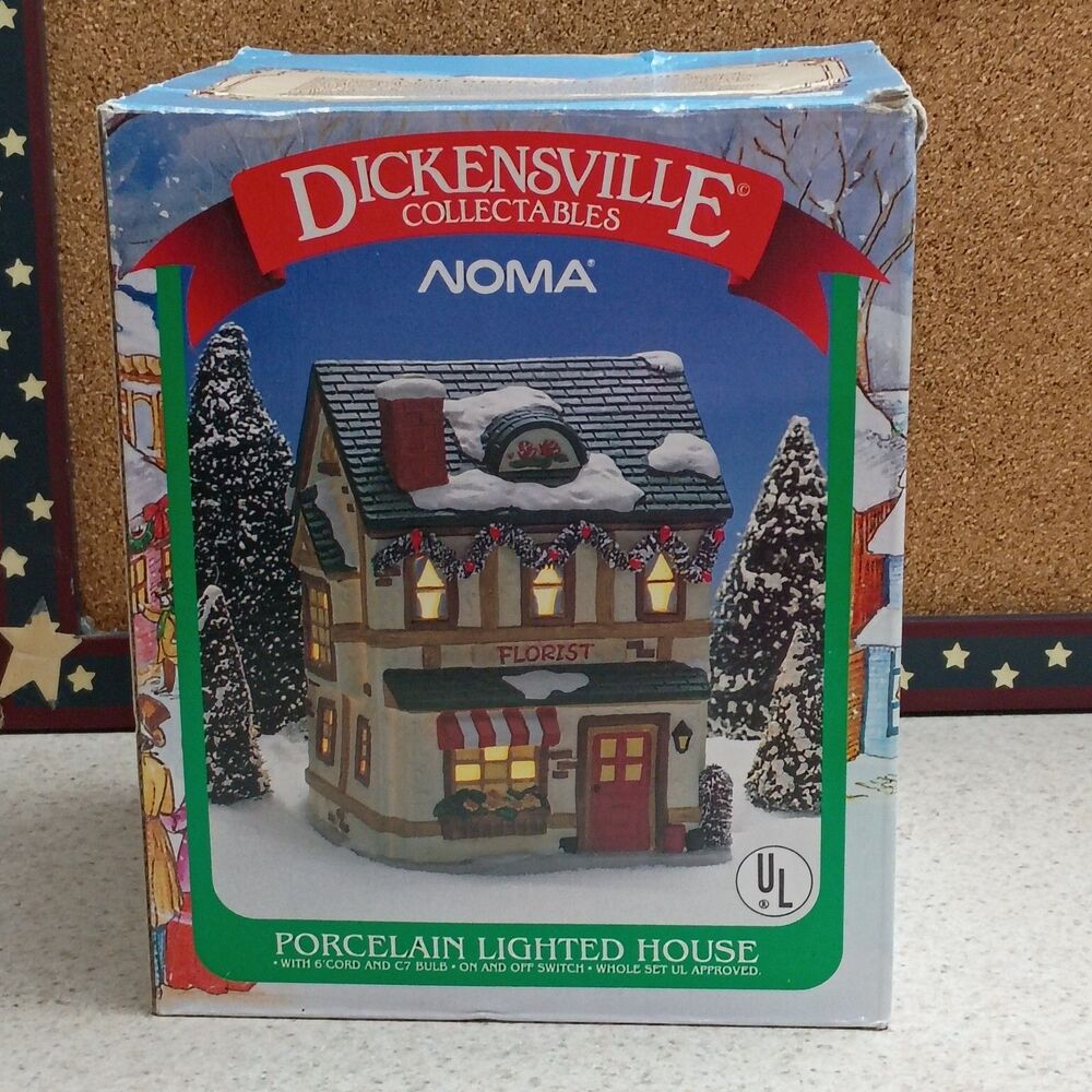 Dickensville Collectables NOMA Porcelain Lighted House On/Off Switch Cord